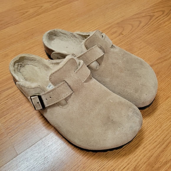 Birkenstock Shoes - Birkenstock Boston Shearling Clogs 40